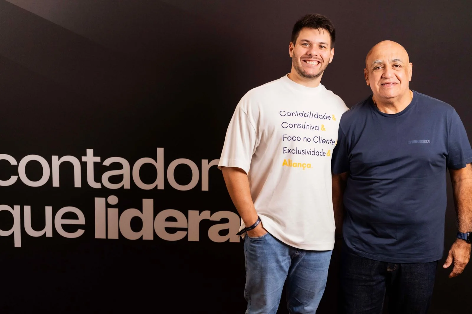 Felipe Oliveira Xavier e Edmilson Dias da Silveira, sócios da Aliança Assessoria Contábil